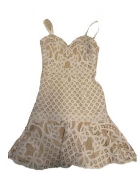 White Lace Fit & Flare Dress
